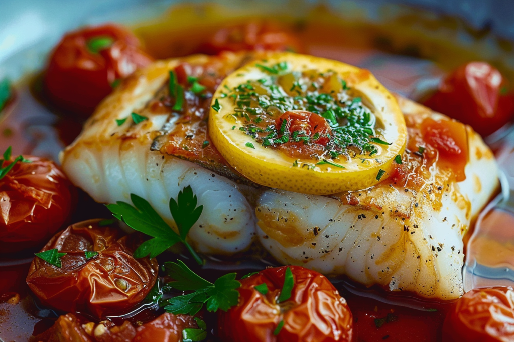 Lemon-Butter Cod with Tomato Sauce -spxwevolution.top