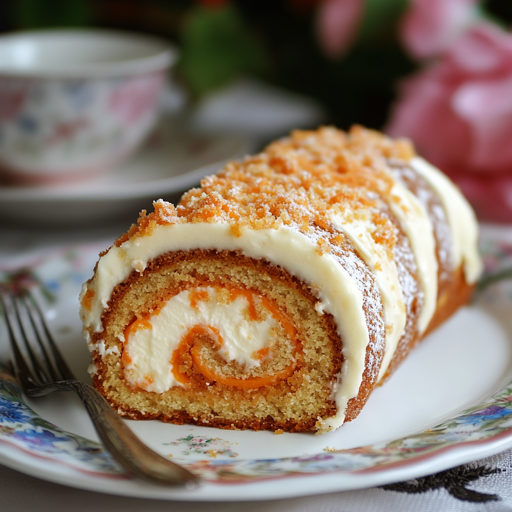 Carrot Cake Roll with Cream Cheese-spxwevolution.top
