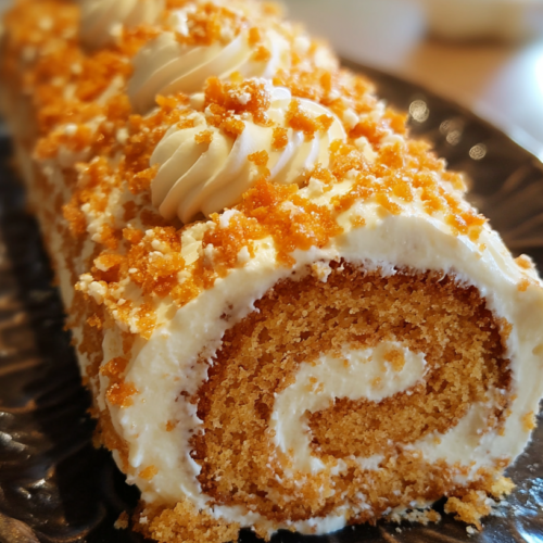 Carrot Cake Roll with Cream Cheese-spxwevolution.top