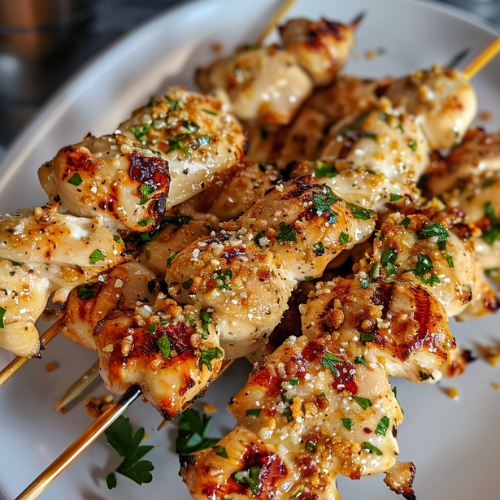 Garlic Parmesan Chicken Skewers-spxwevolution.top