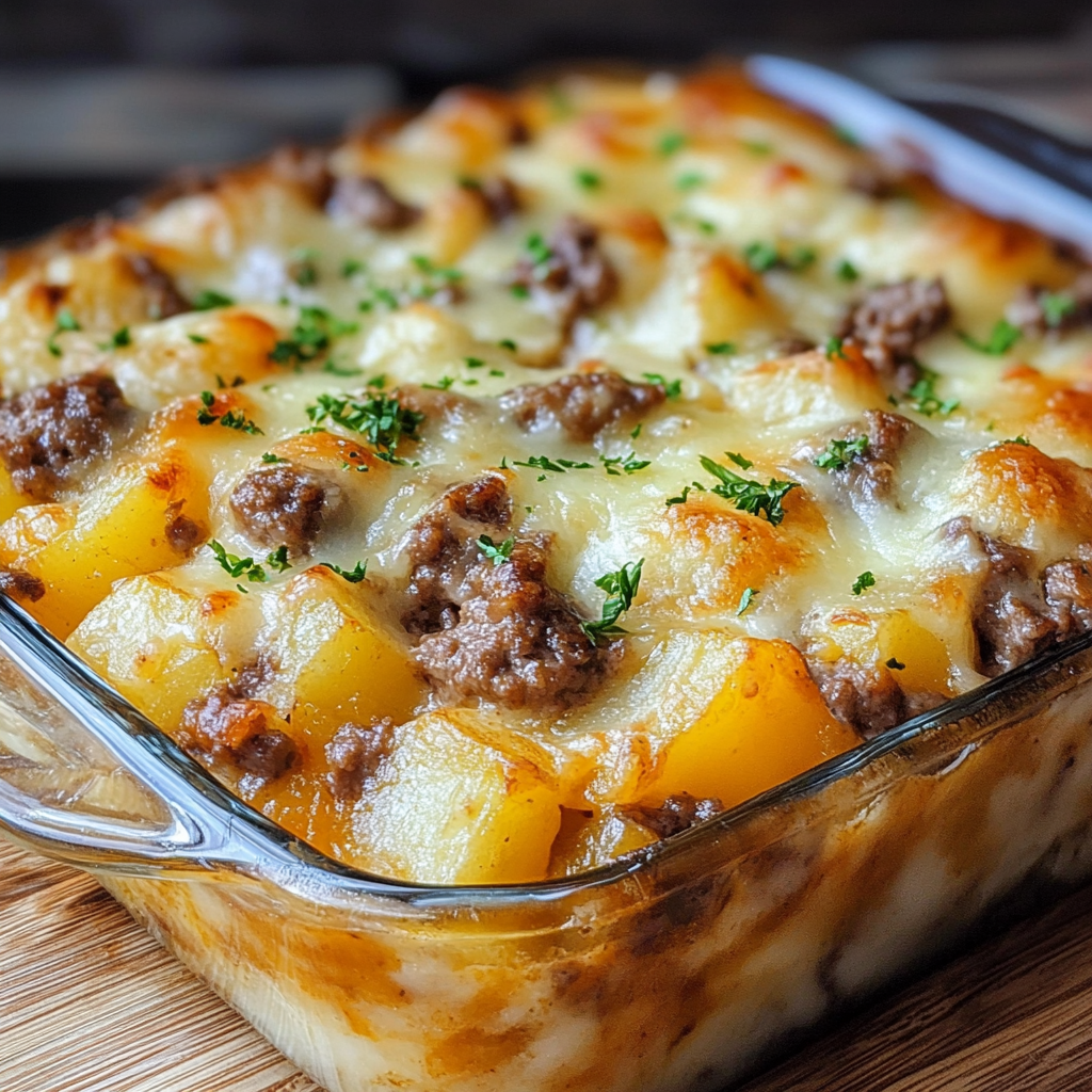 Hamburger Potato Cheese Casserole-spxwevolution.top