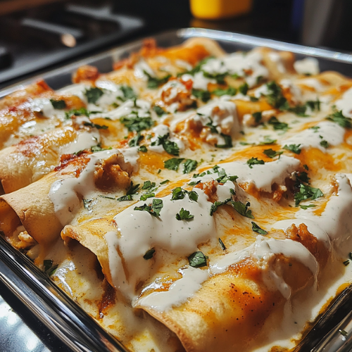 Chicken enchiladas with sour cream white sauce -spxwevolution.top