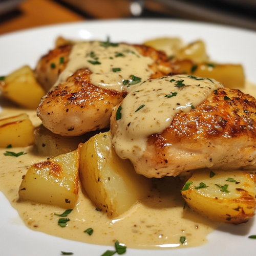 CHICKEN AND POTATOES WITH GARLIC PARMESAN CREAM SAUCE-spxwevolution.top