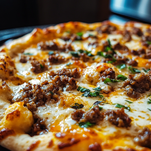 Biscuits and Sausage Gravy Breakfast Pizza-spxwevolution.top