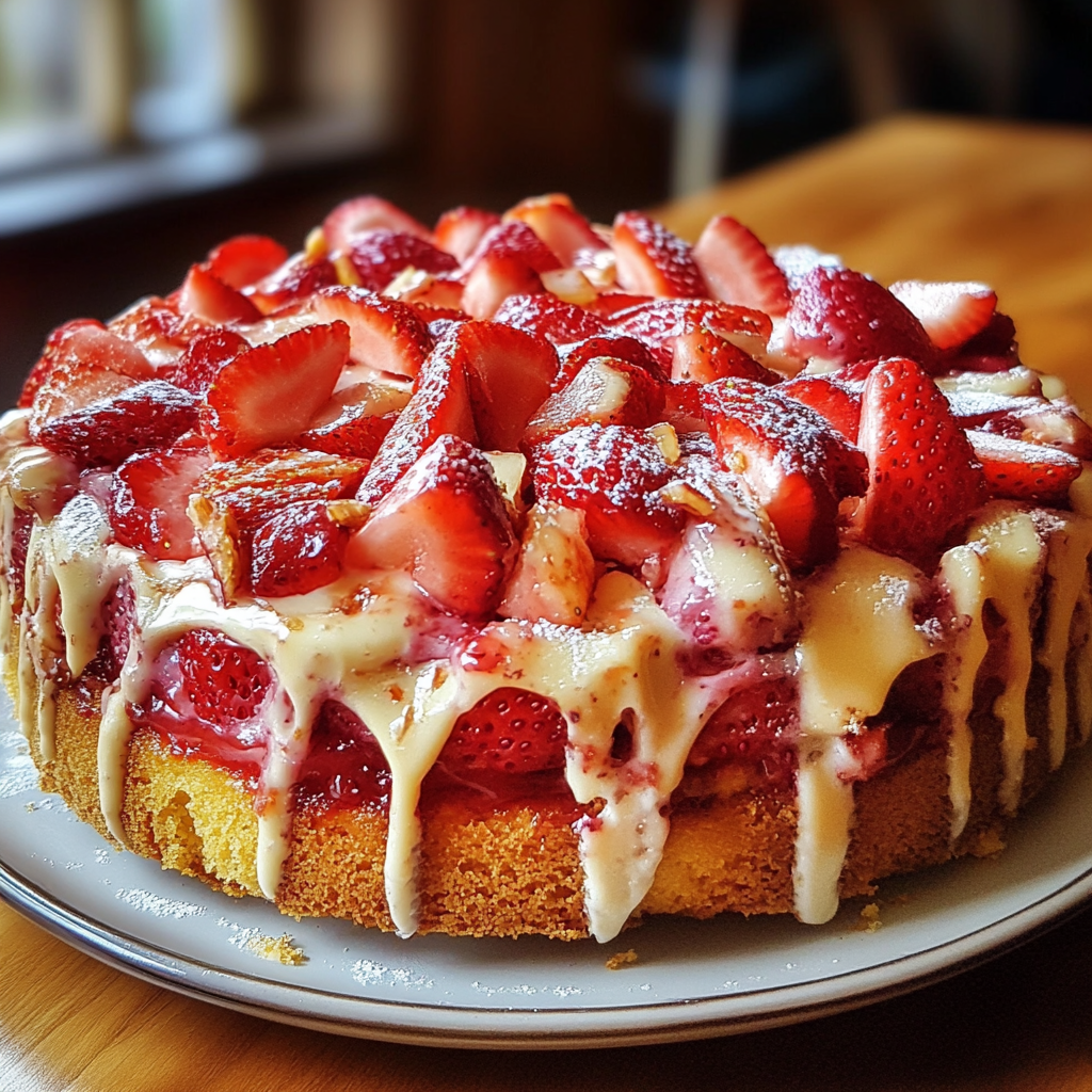 Strawberry Earthquake Cake-spxwevolution.top
