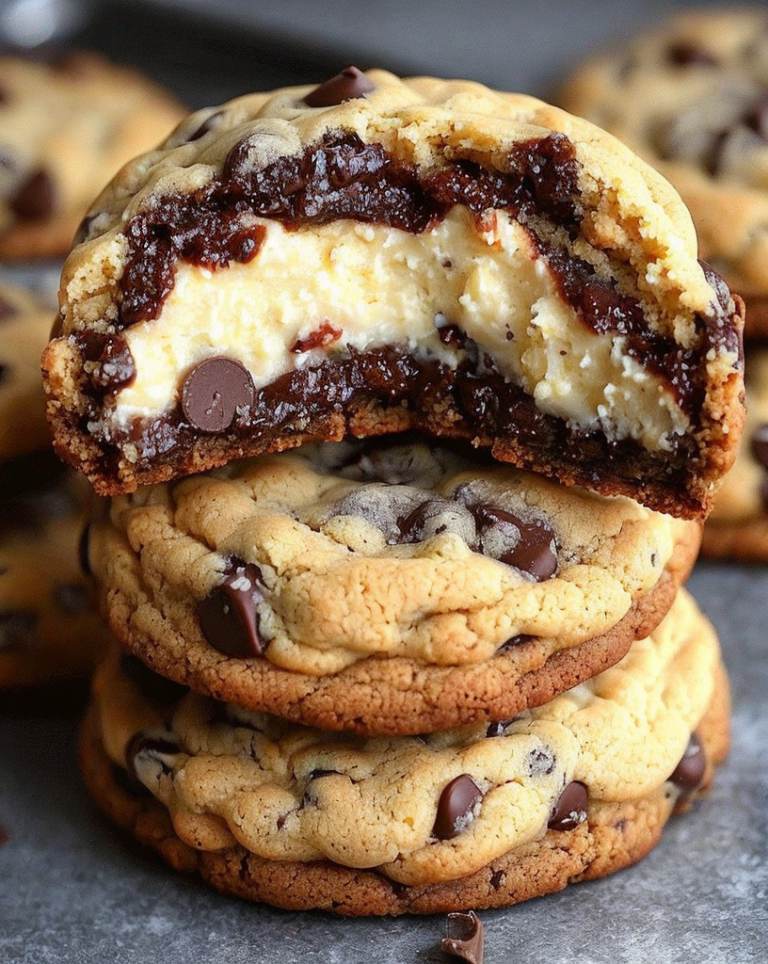 Decadent Cheesecake Stuffed Chocolate Chip Cookies for Dessert Lovers