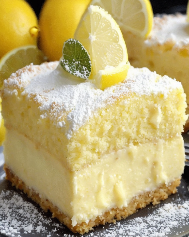 Irresistible Lemon Custard Cake: A Must-Try Homemade Dessert Recipe