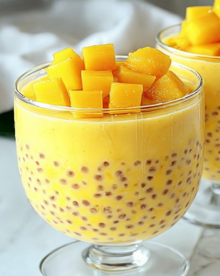 Indulge in Tropical Bliss with This Mango Sago Dessert Recipe