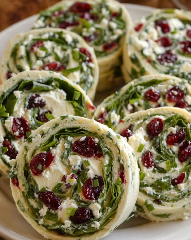 Quick Cranberry Feta Pinwheels with Cream Cheese Recipe – Ready in 30 Minutes