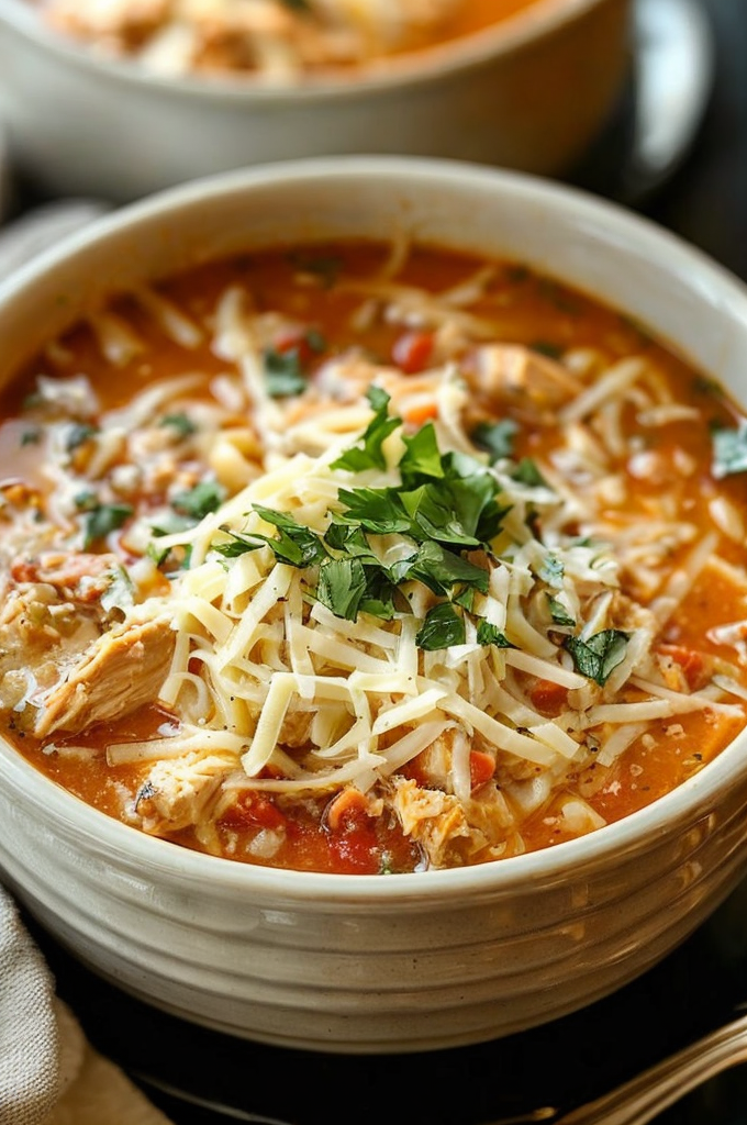 Cozy Crock Pot Creamy Chicken Parmesan Soup Recipe for Fall