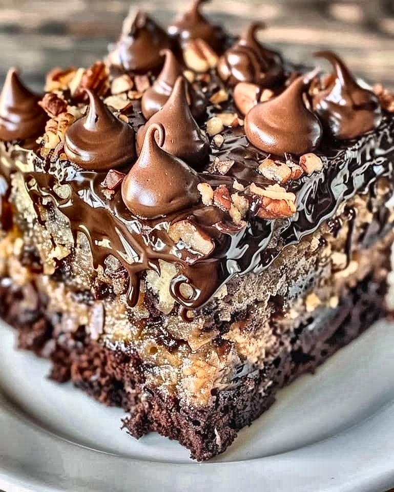 Indulge in Irresistible German Chocolate Poke Cake Recipe Today
