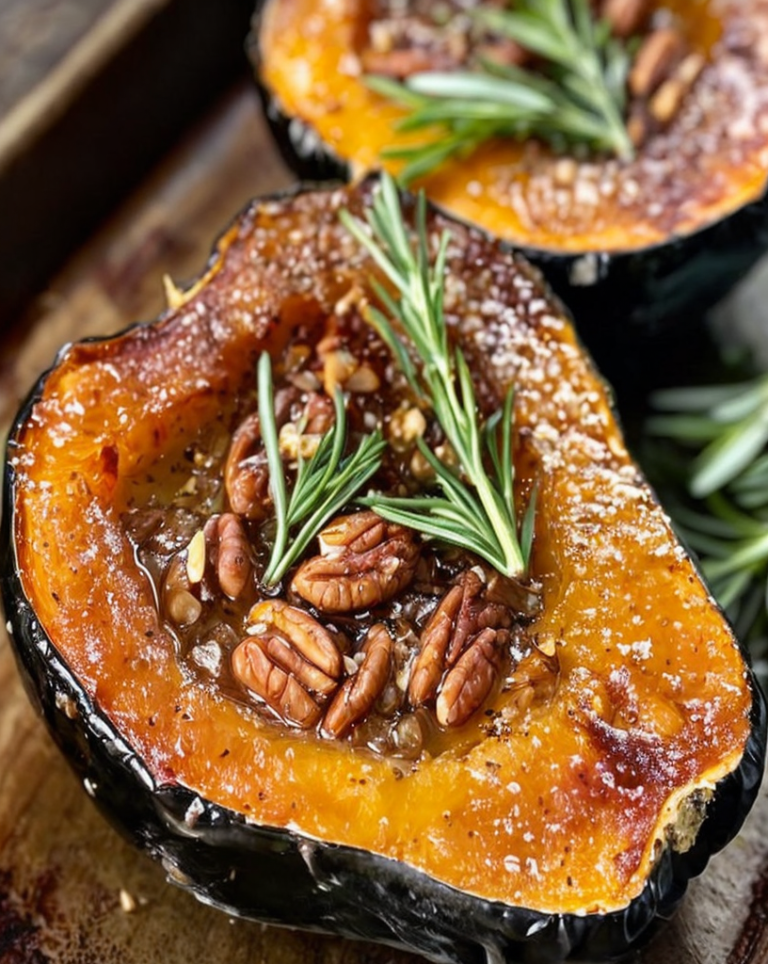 Delicious Maple Pecan Rosemary Acorn Squash: A Perfect Fall Recipe
