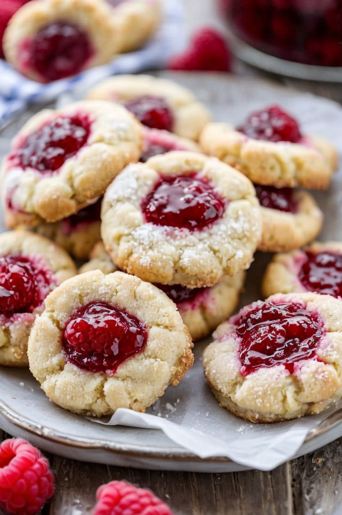 Irresistible Raspberry Cheesecake Thumbprint Cookies: A Decadent Dessert Delight