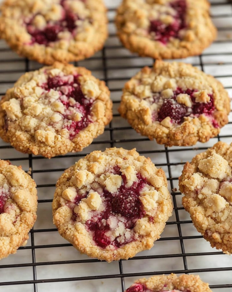 Delicious Raspberry Crumble Cookies Recipe for Sweet Tooth Satisfaction
