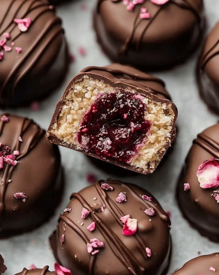 Delight in Elegant Raspberry Rose Chocolate Truffles for Luxurious Treats