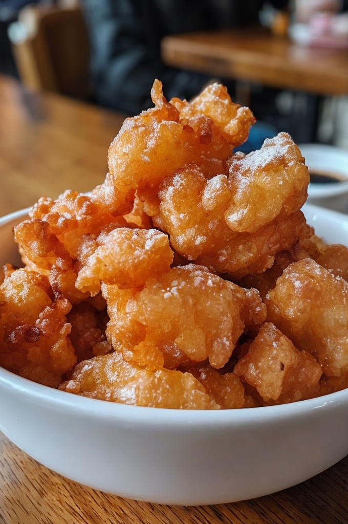 Irresistibly Sweet Funnel Cake Bites with Powdered Sugar Bliss
