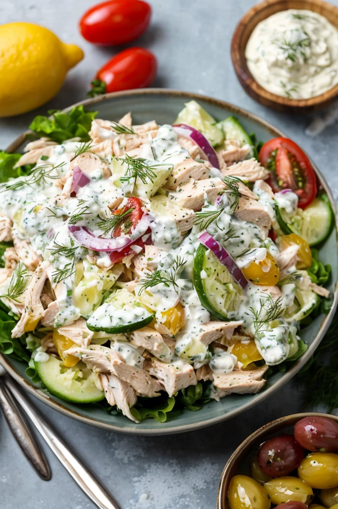 Quick Tzatziki Chicken Salad: A Refreshing Family Favorite