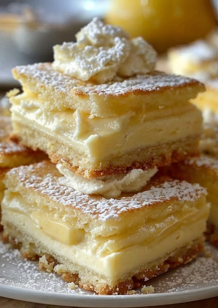 Irresistible Vanilla Custard Cream Squares: A Must-Try Dessert Recipe!