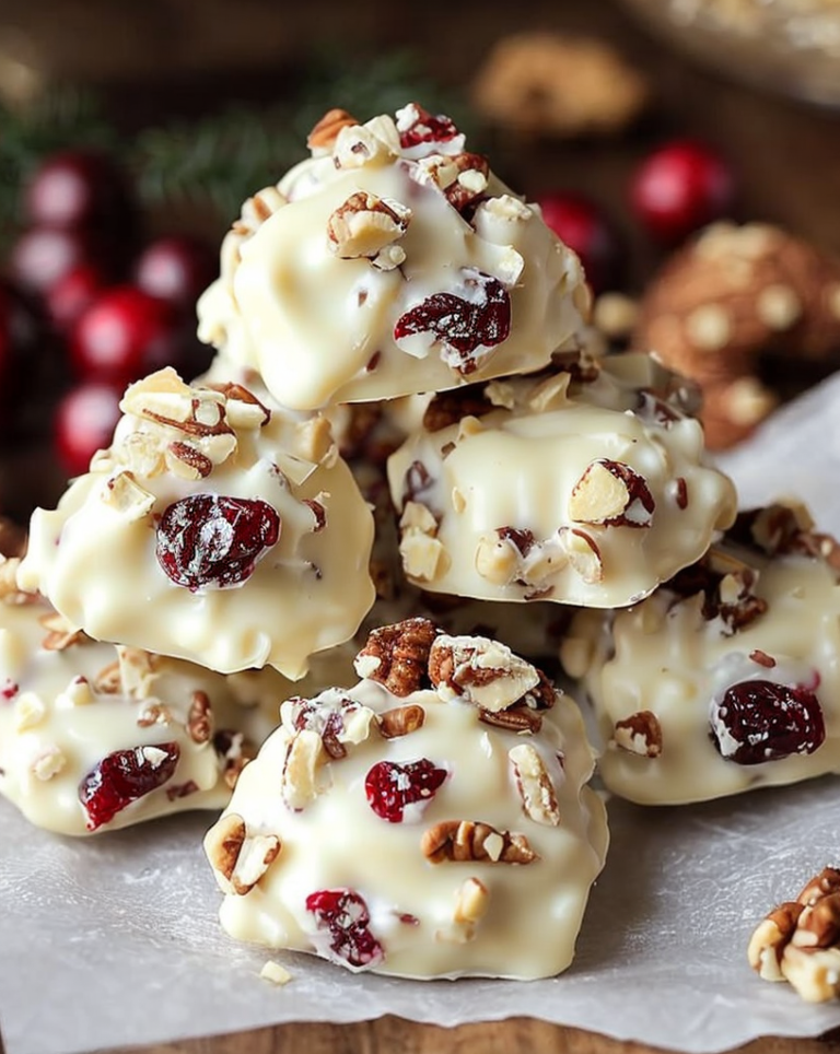 Easy White Chocolate Cranberry Pecan Clusters – Ready in 30 Minutes