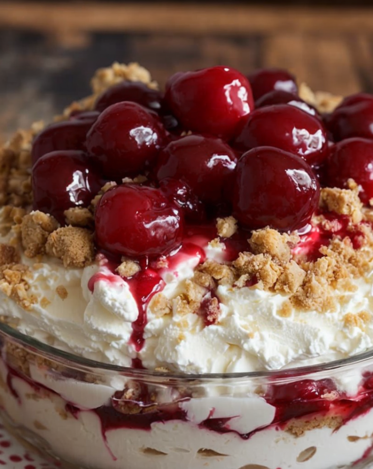 Easy Delectable Cherry Cheesecake Fluff Ready in 30 Minutes