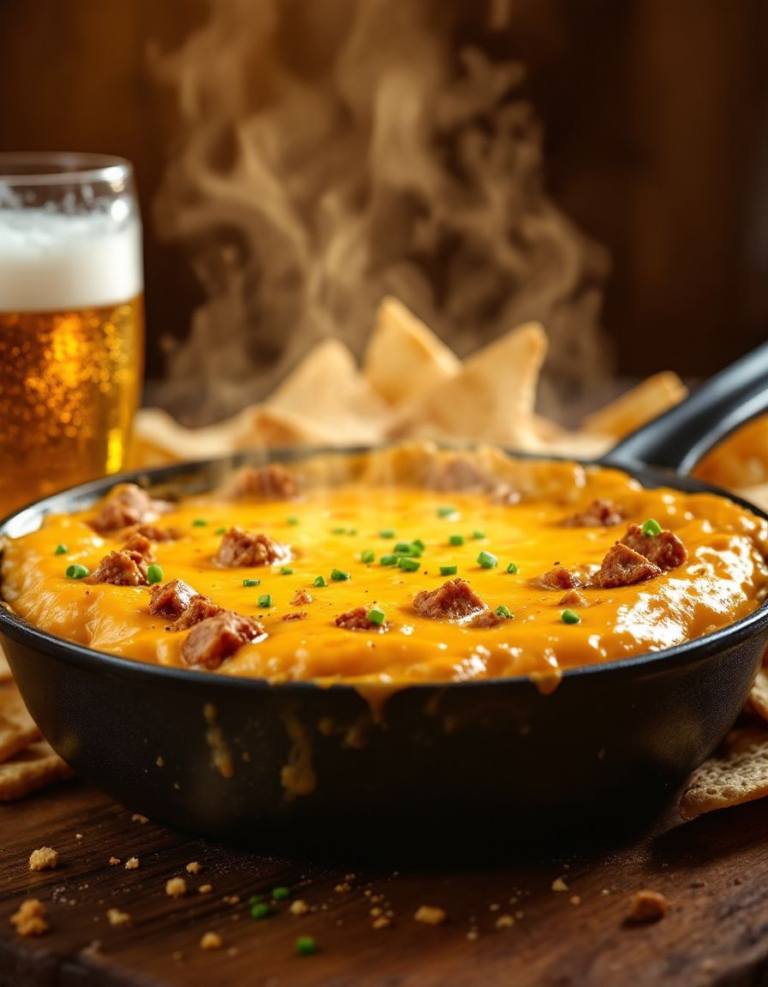 Homemade Hot Sausage Beer Cheese Dip – Ready in 30 Minutes