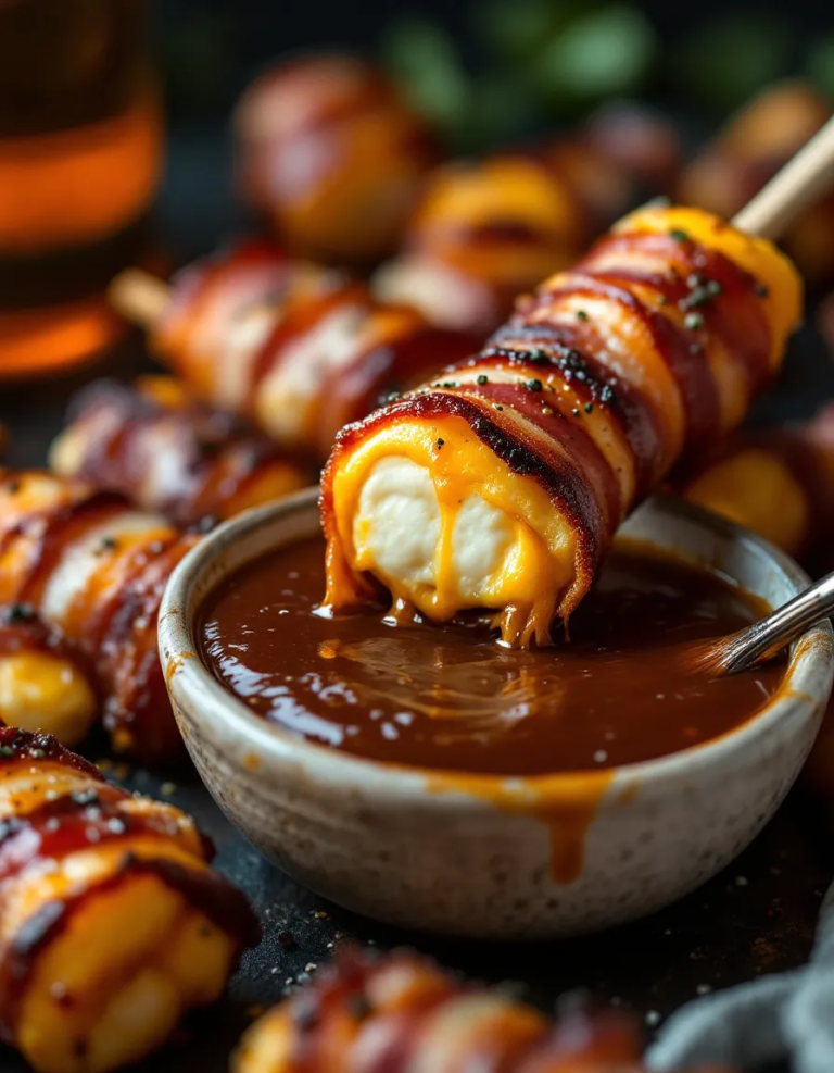 Ultimate BBQ Bacon-Wrapped Mozzarella Sticks Recipe