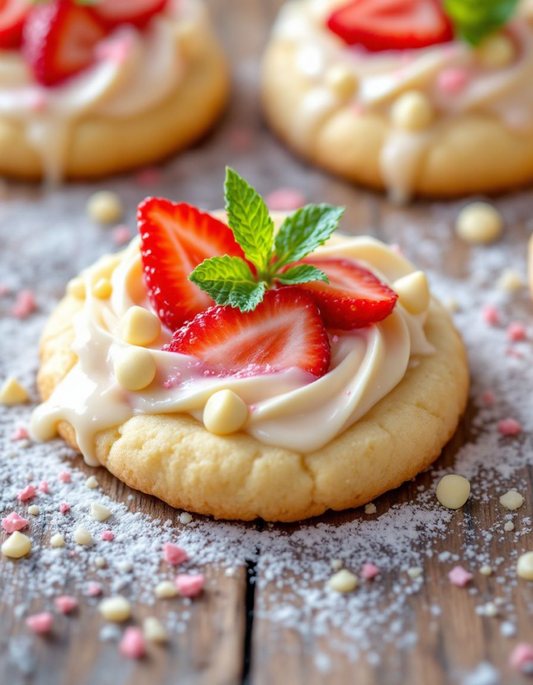 Best Creamy Strawberry Cheesecake Cookies for Dessert