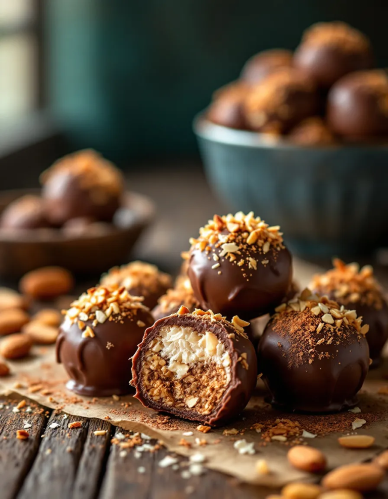 Homemade Almond Joy Truffles – Easy Copycat Recipe