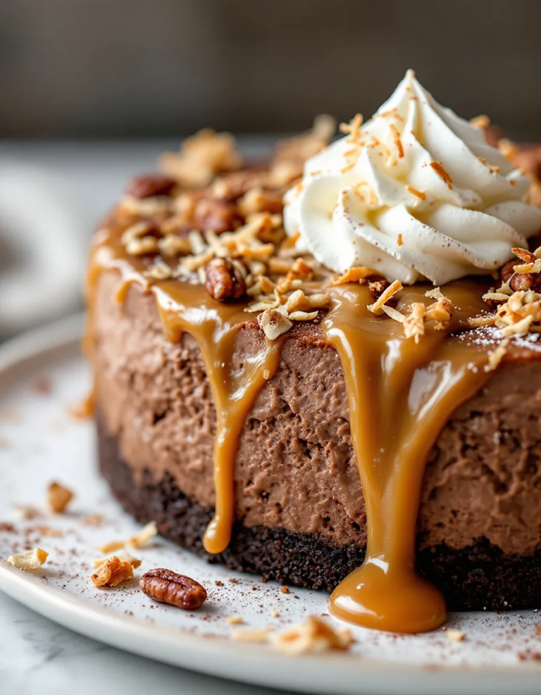 Ultimate No-Bake German Chocolate Cheesecake Recipe