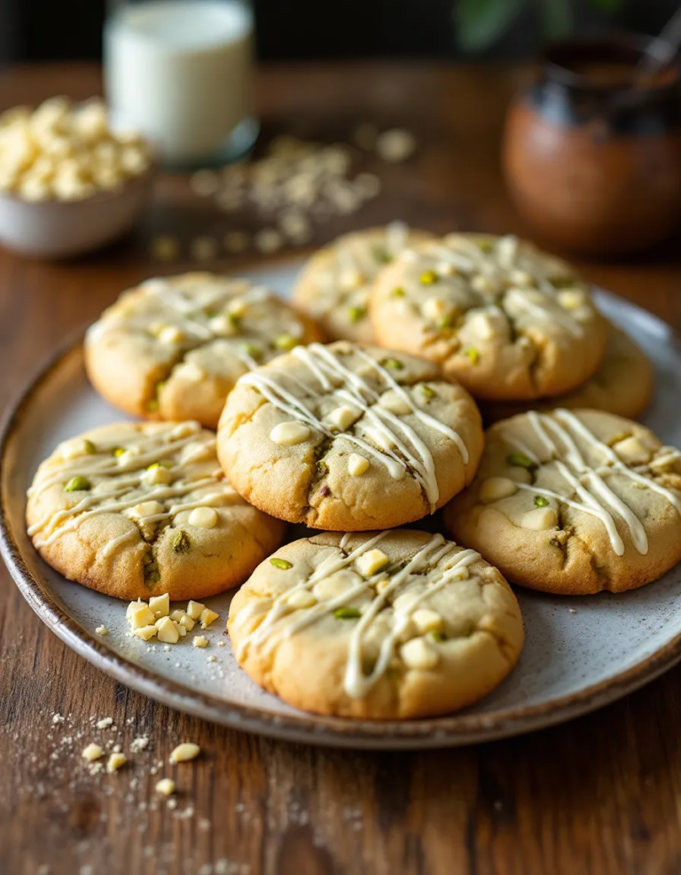 Best Pistachio and White Chocolate Pudding Cookies