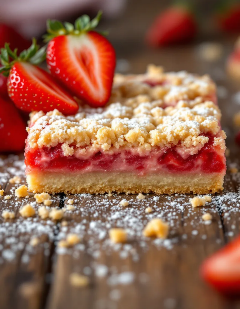 – Easy Strawberry Crumb Bars – Perfect for Summer