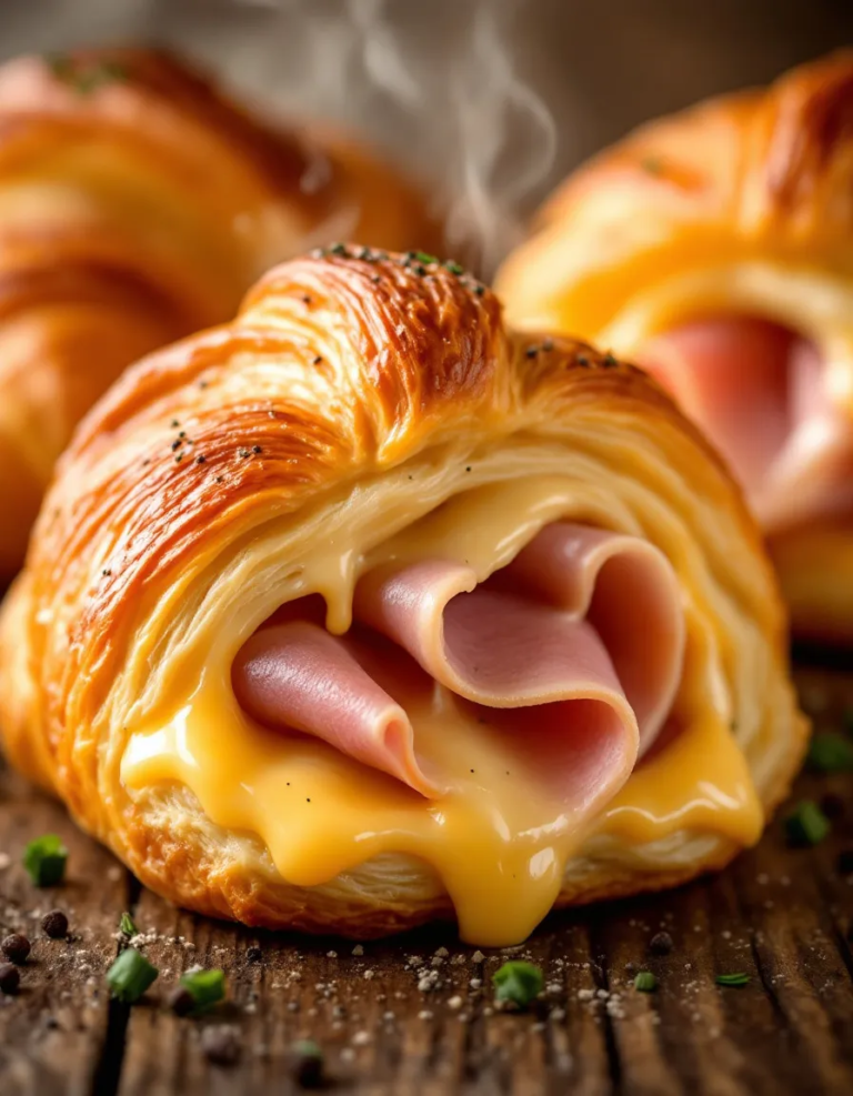Easy Baked Ham and Cheese Croissants Recipe