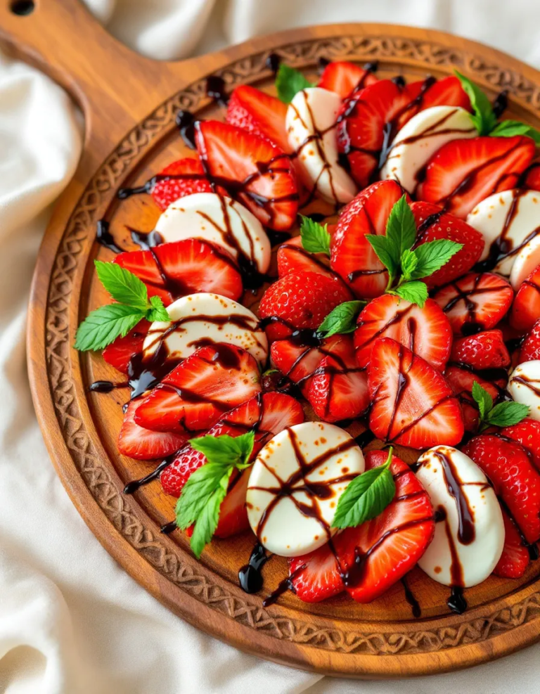 Best Balsamic Strawberry Caprese Salad Recipe