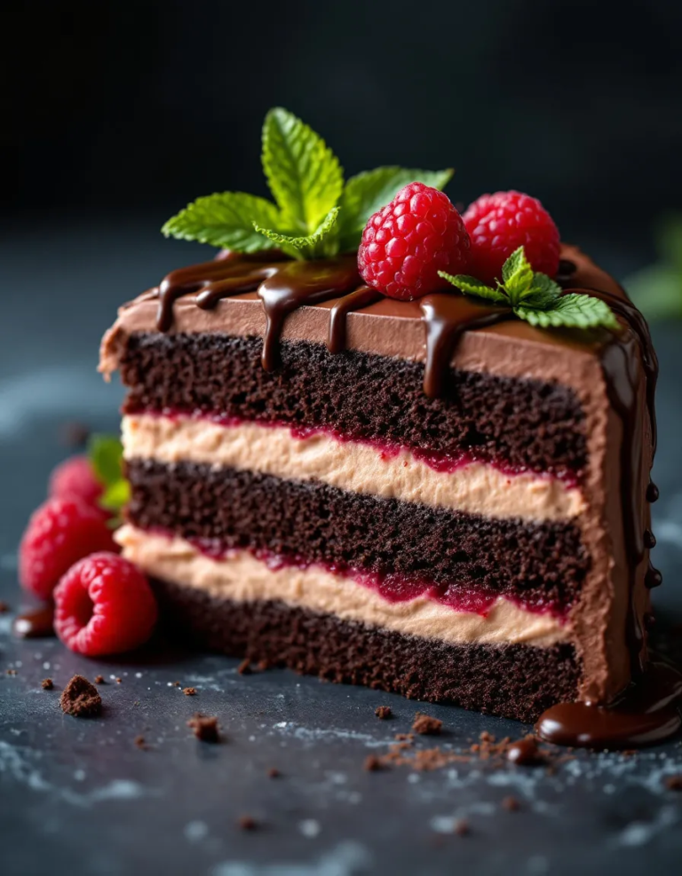 Best Chocolate Cake with Silky Mousse Recipe