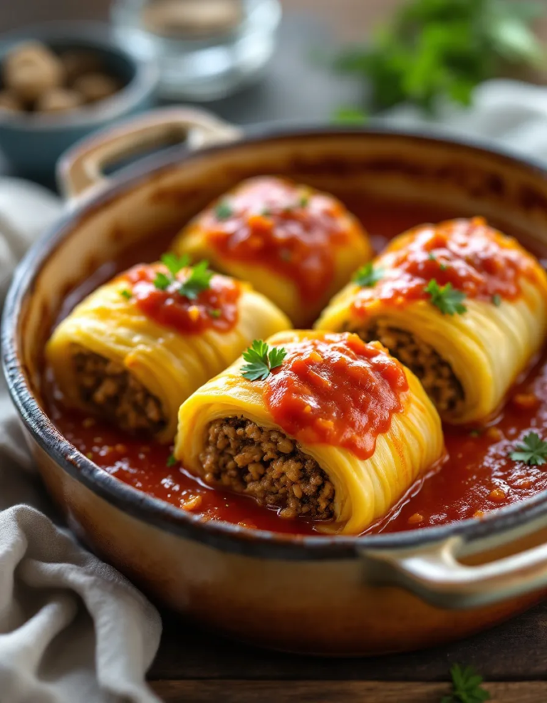 Classic Stuffed Cabbage Rolls – Easy Homemade Recipe