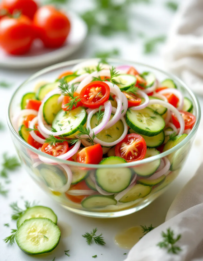 Best Marinated Cucumber Onion Tomato Salad