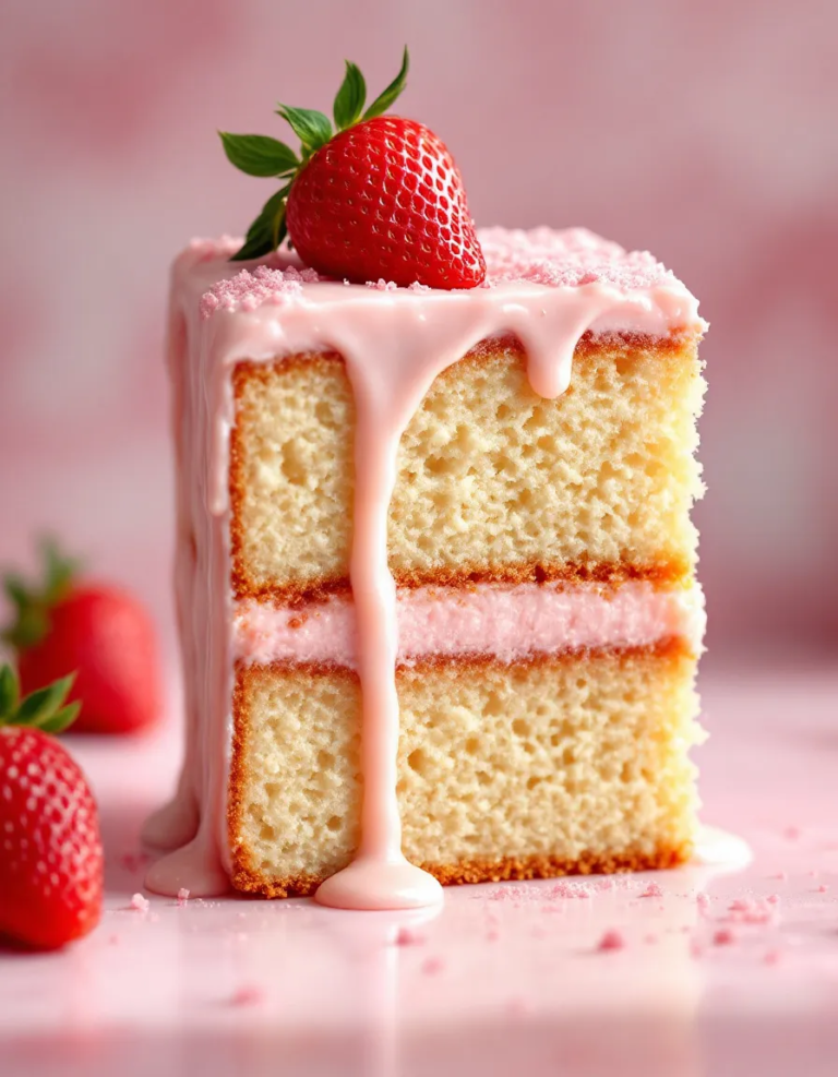 Best Pink Vanilla Cake Squares – Easy Homemade Recipe