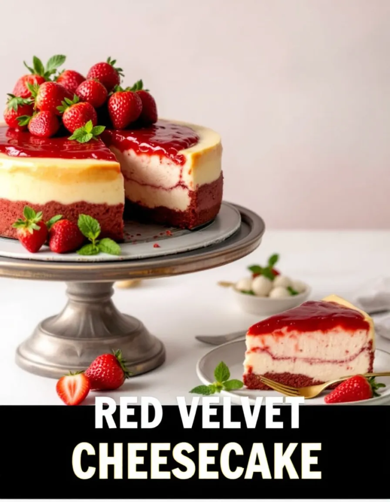 Ultimate Red Velvet Strawberry Cheesecake Recipe