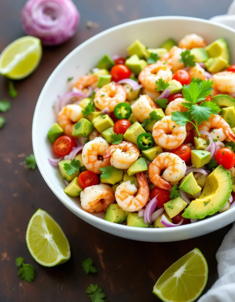 Best Zesty Lime Shrimp and Avocado Salad Recipe