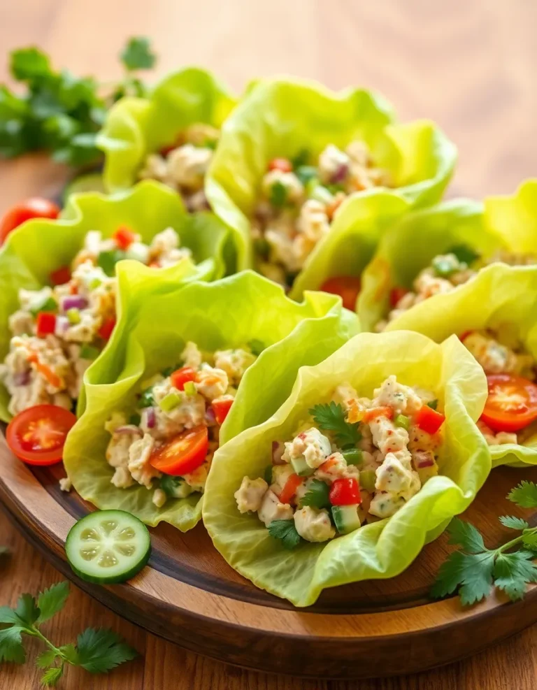 Best Avocado Chicken Salad Lettuce Wraps Recipe