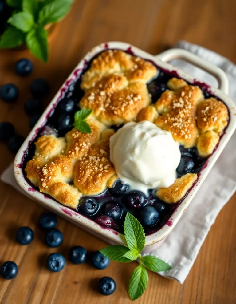 Best Blueberry Cobbler – Easy Homemade Recipe