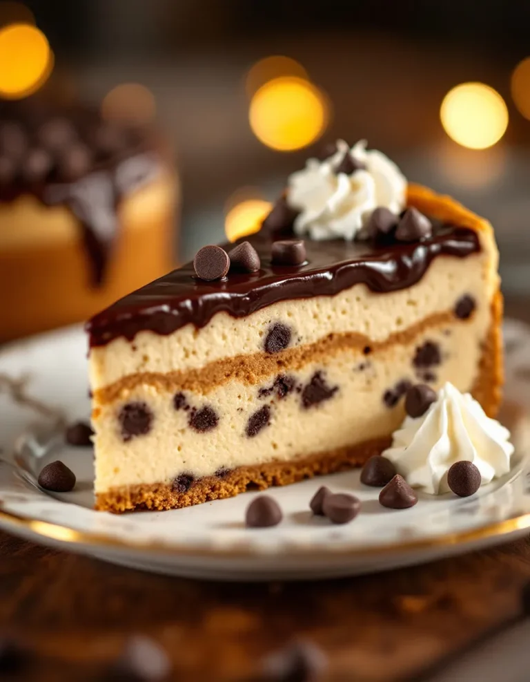 Ultimate Chocolate Chip Cookie Dough Cheesecake Recipe