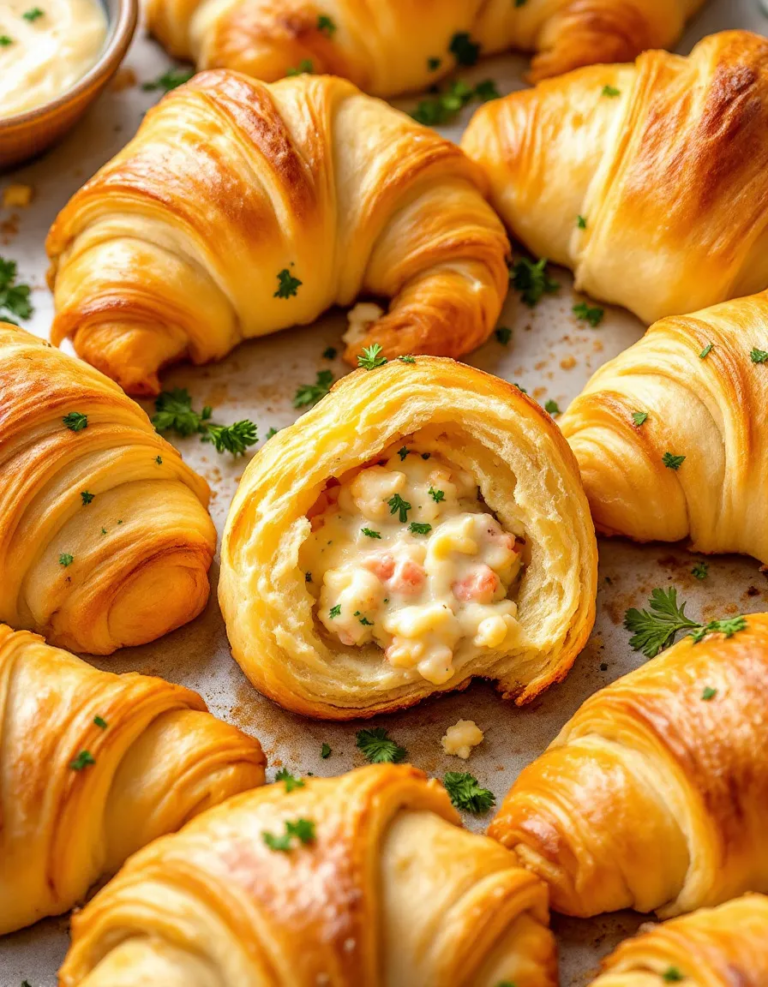 Easy Crab & Cheese Filled Crescent Rolls Recipe