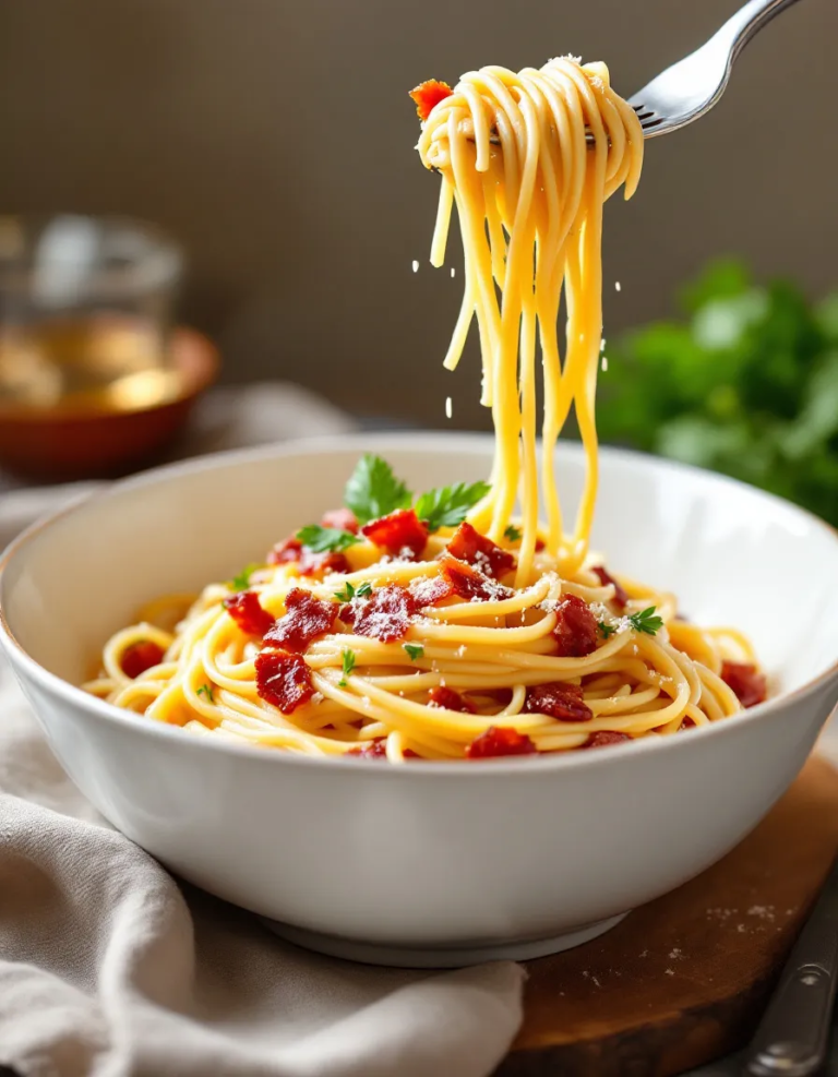 Best Creamy Bacon Spaghetti – Easy Pasta Recipe