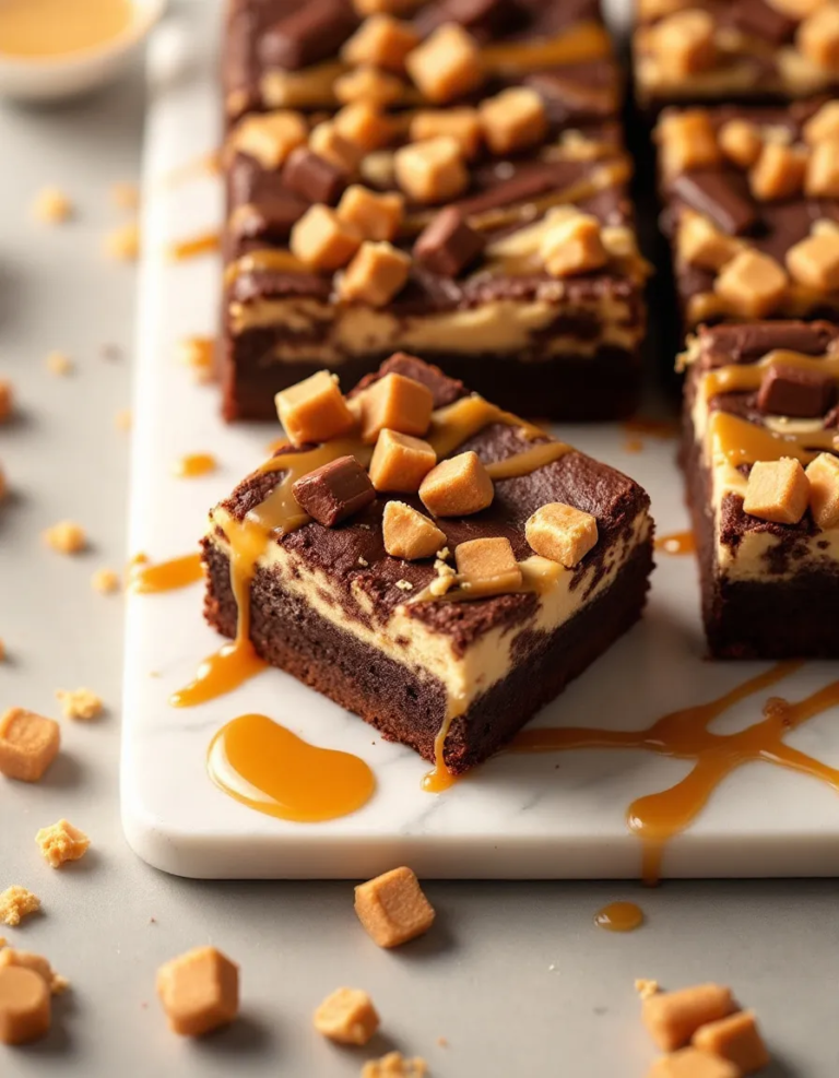 Ultimate Milky Way Caramel Cheesecake Brownies