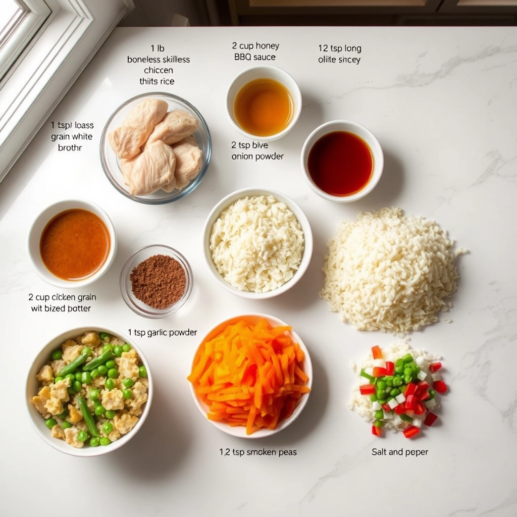 one-pan-honey-bbq-chicken-rice