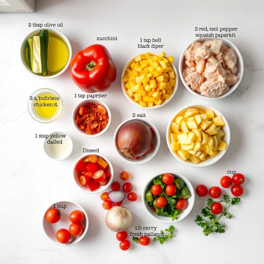 one-pot-chicken-vegetables-skillet