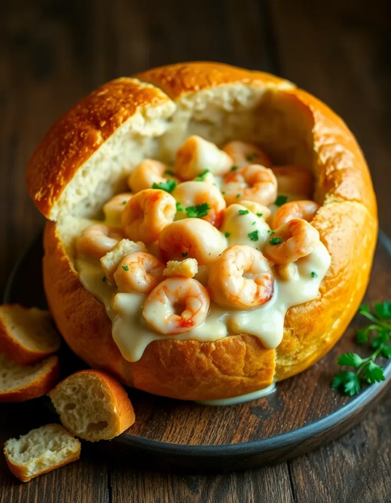 Best Stuffed Seafood Bread Bowl – Easy Recipe