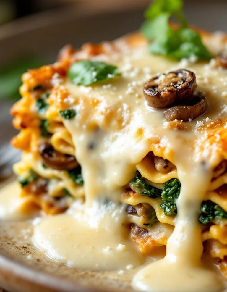 Best Spinach and Mushroom White Lasagna Recipe